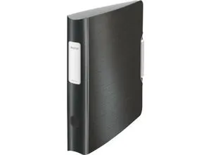 LEITZ Active Style 1109 Ordner satin schwarz - Robuster Kunststoffordner mit 6,5 cm Rückenbreite für DIN A4, ideal für Ordnung und schnellen Zugriff