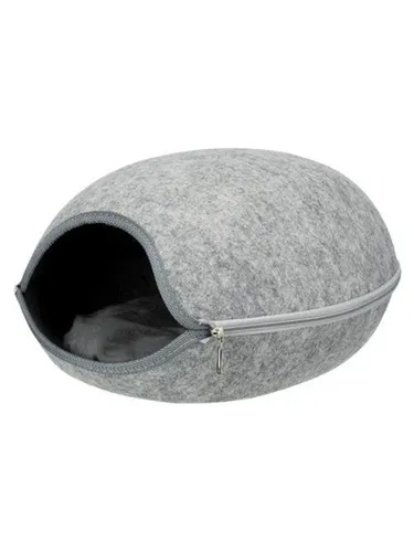 Trixie Pet Cave Luna - Gemütliche Höhle für Katzen - Katzenhöhle aus strapazierfähigem Filz mit weichem, waschbarem Kissen. Bietet kleinen Haustieren einen stilvollen Rückzugsort für Komfort und Sicherheit.