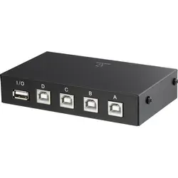 Renkforce 4 Port USB 2.0-Umschalter Schwarz RF-4106952