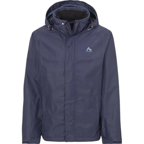 McKinley Adia Funktionsjacke Herren - navy, Größe L - Wasser- und winddichte Funktionsjacke mit Aquamax-Technologie; ideal für Outdoor-Aktivitäten, verstellbare und abnehmbare Kapuze, Wassersäule: 15.000 mm.