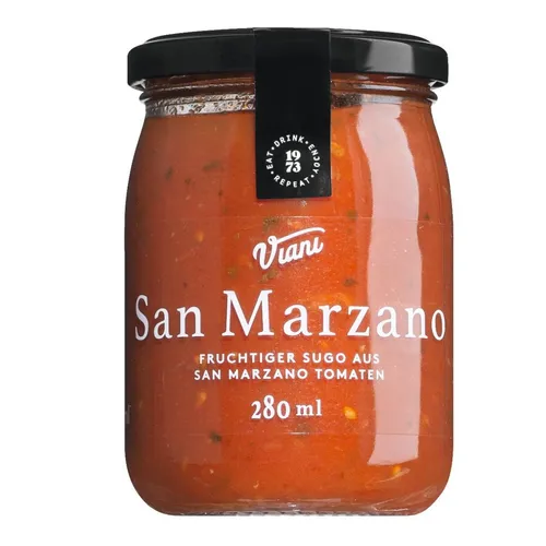 Produktbild Viani Sugo San Marzano Tomaten DOP fruchtige Tomatensauce 280ml 21,25 EUR/l