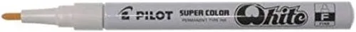 PILOT Permanent-Marker SUPER COLOR feine Spitze weiß
