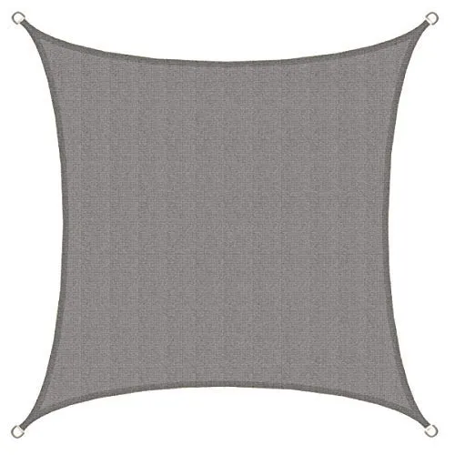 AMANKA 3x3 UV Sonnensegel - Quadratischer Sonnenschutz für Balkon und Garten - Sonnenschutz mit bis zu 90% UV-Schutz, ideal als luftdurchlässige Überdachung für Terrasse und Pool. Reißfest und wetterfest für langanhaltende Nutzung.