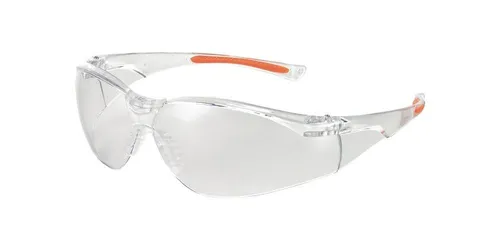 UNIVET Schutzbrille 513 EN 166, EN 170 FT K Bügel klar orange, Scheibe klar P...
