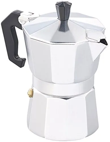 Cucina di Modena Kaffeekocher: Espresso-Kocher für 3 Tassen, für Gas, Elektro-Herd und Ceran-Feld (Espresso Maschine, Espressokocher für unterwegs, Wasserkocher)