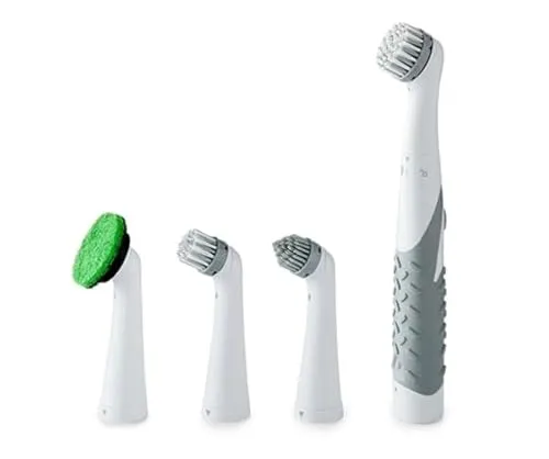 Betty Bossi - elektrische Reinigungsbürste Batteriebetrieben 32019 – Effektive Bürste für schnelle Reinigung von Fugen, Ecken & Oberflächen - Ideal für Küche, Bad & Haushalt