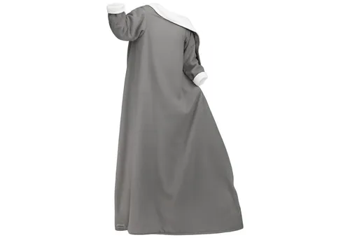 Blanketino Kuscheldecke mit Ärmeln in grau von blanketino