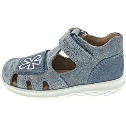 Superfit BUMBLEBEE Sandale, BLAU 8010, 24 EU - Wanderschuhe für Kinder mit nachhaltigem Leder, leichte Sohle mit Bienenwabenstruktur für optimalen Komfort und Unterstützung beim Entdecken der Natur.