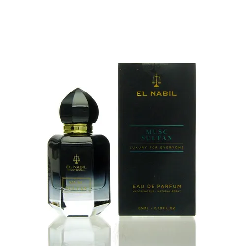 El Nabil Musc Sultan Eau de Parfum 65 ml - Orientalisches Parfum für Männer mit frischen Zitrusnoten und würzigen Herznoten, das eine sinnliche Aura schafft und lange anhält.