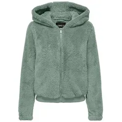 ONLY Outdoorjacke XL (42) in Lily Pad - Funktionsjacke aus 100% Polyester, ideal für Outdoor-Aktivitäten, pflegeleicht und komfortabel bei 30°C waschbar.