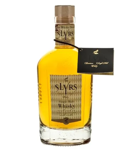 SLYRS Bavarian Single Malt Whisky Classic 43% vol. 0,35l - Hochwertiger Whisky aus Bayern, geprägt von fruchtigen Aromen und einer eleganten Süße. Ideal für Kenner und Liebhaber, die besondere Genussmomente schätzen.
