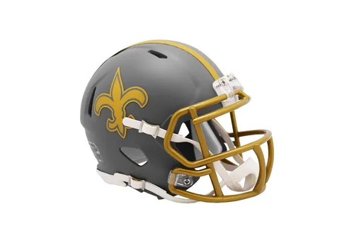 Riddell Speed Mini Football Helm SLATE NFL Teams - Offiziell lizensierte Miniaturfigur des NFL Footballhelms in SLATE Edition. Ideal für Sammler und Fans. Kompakt und detailgetreu, perfekt für die Vitrine oder als Geschenk.