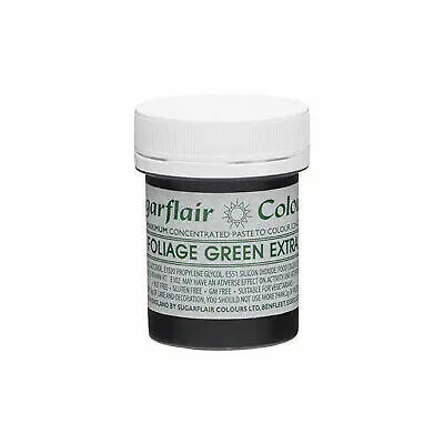Lebensmittelfarbe Sugarflair Grün EXTRA Pastenfarbe, 42g, Speisefarbe