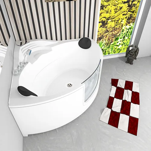 Produktbild Pool Badewanne Eckwanne S60-TH 140x140cm mit Tür