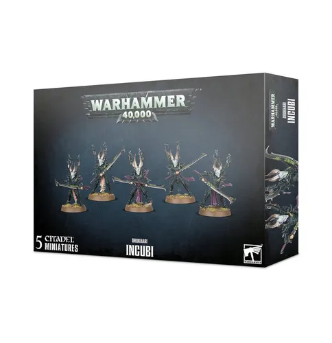 Games Workshop Warhammer 40.000 Drukhari Incubi - Spielzeugfiguren aus dem Warhammer 40.000 Universum, faszinierende Drukhari Incubi mit beeindruckenden Details für Sammler und Spieler.