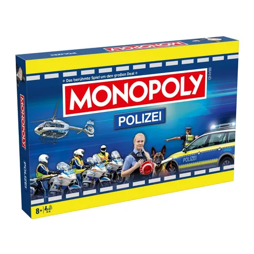 Monopoly - Polizei 2.0 (Neuauflage 2024) - Gesellschaftsspiel, spannende Neuauflage mit Polizei-Thema, die spielerisch die Aufgabenbereiche der Polizei vermittelt und für packende Unterhaltung sorgt.