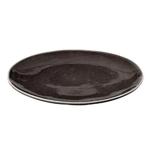 Broste Copenhagen Speiseteller Essteller Nordic Coal in grau von Broste Copenhagen