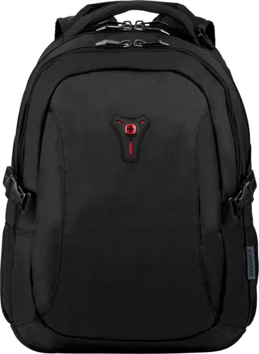 WENGER Laptop-Rucksack Sidebar - Kunstfaser schwarz, 26 l für Laptops bis 15,6 Zoll, optimaler Tragekomfort und sicheres Transportmittel