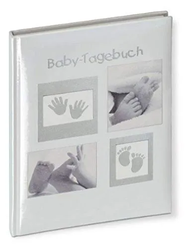 Tagebuch Little Foot - Babytagebuch in rechteckiger Form, ideal für wertvolle Erinnerungen. Mit 20 cm x 28 cm perfekt für Fotos und Notizen.