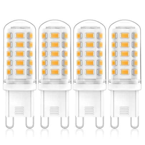 Eco.Luma G9 LED Lampen Warmweiß, 3W, 520LM, 2700K, Ersatz für 50W Halogenlampe, Nicht dimmbar LED Leuchtmittel, Kein Flimmern, 360° Abstrahlwinkel, AC 220-240V, Energiesparende Glühbirne, 4er Pack