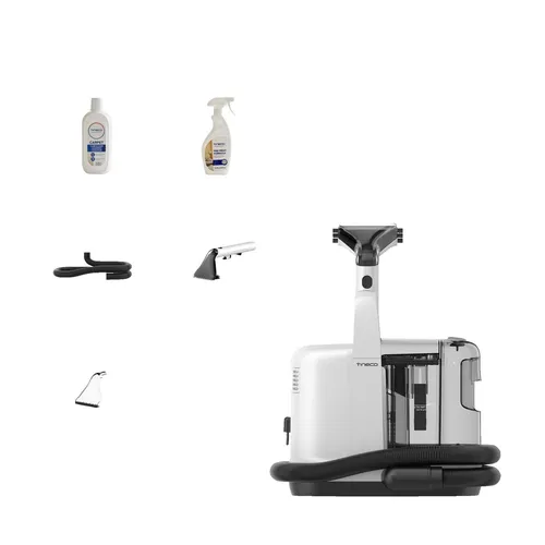Tineco iCarpet Spot Fleckenreiniger - Nass-/Trockensauger für Teppiche und Polster, leistungsstark mit 300W Motor und kabelloser Nutzung für unbegrenzte Reinigungseinsätze. Inklusive Vorbehandlungslösung für effektive Fleckenentfernung.