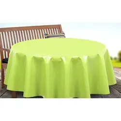 Beautex Tischdecke Uni Wachstuchtischdecke OVAL RUND ECKIG, Wachstuch abwischbar (1-tlg) grün Eckig | 140 cm x 200 cm