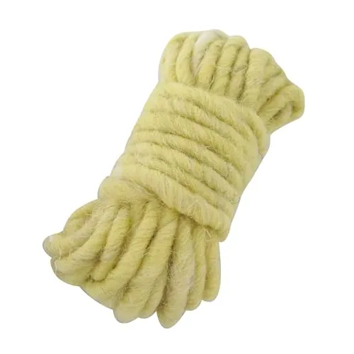 Filz - Deko - Schnur, ca. 4-8mm/5m. Kordel Schnur Faden Wollkordel HELLGELB