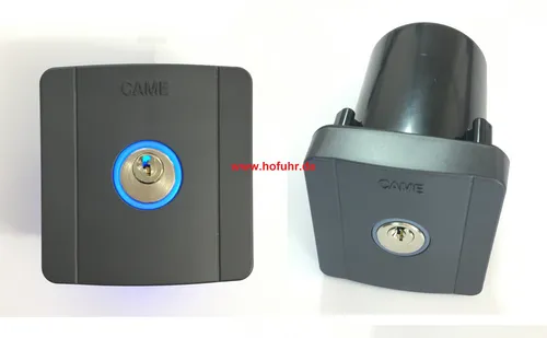 CAME Schlüsseltaster UP, Schlüsselschalter, blaue Beleuchtung, Tore, Schranken