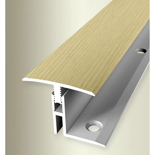 Übergangsprofil B: 31.5 mm Ausgleich: 17 - 22 mm L: 2000 mm Edelstahloptik