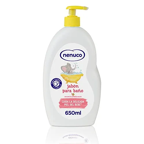 Nenuco Badeseife mit Süßmandelmilch für Körper und Haare, 650 ml