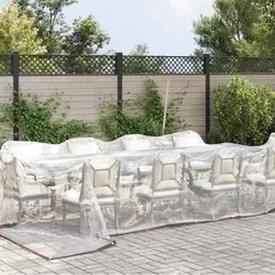 vidaXL Transparente Plane 5x8 m mit Ösen - Abdeckplane aus strapazierfähigem Polyethylen, wasserfest und vielseitig einsetzbar zum Schutz von Gartenmöbeln und mehr. Transparente Hochleistungsplane mit praktischen Ösen für einfache Befestigung.