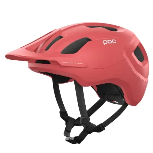 POC Axion Fahrradhelm in Rot, Größe 50-56 cm für Damen - Fahrradhelm für Damen von POC in auffälligem Rot. In-Mold Konstruktion, hervorragende Belüftung und perfekte Passform für sicheren Fahrspaß im Freien.