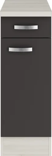 Optifit Unterschrank Faro mit Schublade und Drehtür, anthrazit matt, 30 x 60 x 84,8 cm