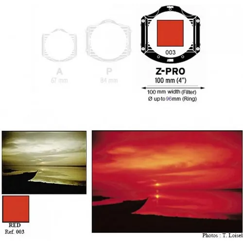 Cokin Z003 Rotfilter (96 mm, Farbfilter) (Z003) in rot von Cokin