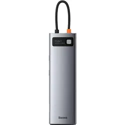 Baseus 11W1 Multifunktionaler Hub Usbc-3Xusb/Usbc Pd 100W/Aux/Vga/2Xhdmi/Rj45 - Grau