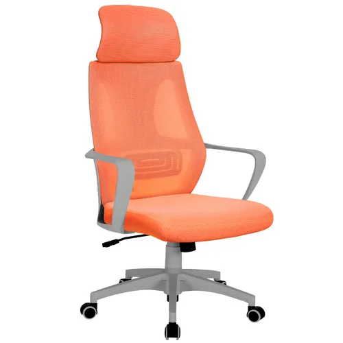 Ergonomischer Bürostuhl mit Lordosenstütze und Wippfunktion - Bürostuhl mit atmungsaktiver Netzrückenlehne, ergonomischem Design und Wippfunktion. Ideal für langen Sitzkomfort im Home Office oder Büro.