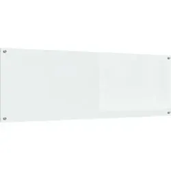 vidaXL gehärtete Glas Küchenrückwand 120 x 40 cm in weiß von vidaXL