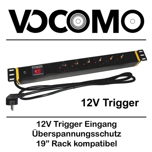 VOCOMO Trigger Schalt-Steckdosenleiste für AV-Verstärker/Receiver Standby-Killer