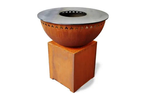 Grillrost.com Das Original Der Feuerplattengrill - Designgrill Made in Germany - Grills - Hochwertiger Feuerplattengrill mit 90 cm Feuermasse und nahezu rauchfreier Verbrennung für ein stilvolles Grillerlebnis im Garten.