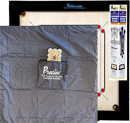 Carrom international Turnier Brett - A-One - 8mm naturel Birch A Grade Holz Spielbrett - 12 kgs. - 74x74 cm - Outer 83x83 cm