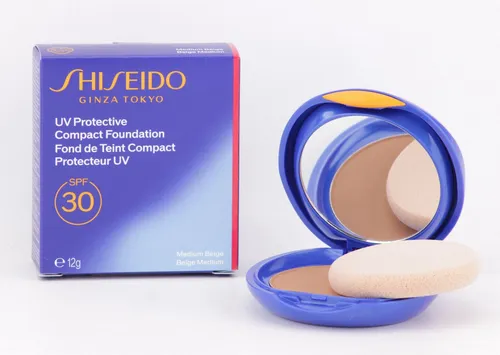 Shiseido Sun UV Protective Compact Foundation SPF 30 Medium Beige - Hochwertige Foundation mit SPF 30 für optimalen UV-Schutz, ideal für einen ebenmäßigen Teint und perfekten Schutz bei Sonne.