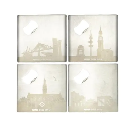 Glasuntersetzer & Bierdeckel Silber von GMBH