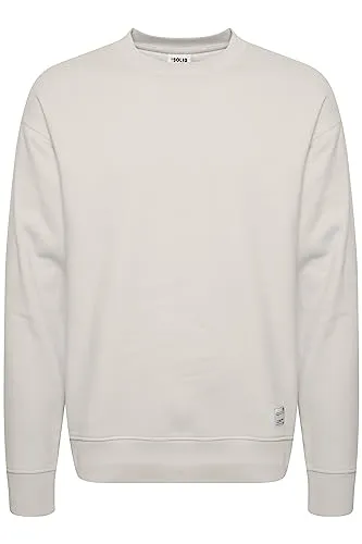 !Solid SDLenz Herren Sweatshirt Pullover Pulli mit Rundhalsausschnitt Langarm Rippbündchen Regular fit, Größe:L, Farbe:Oatmeal (130401)