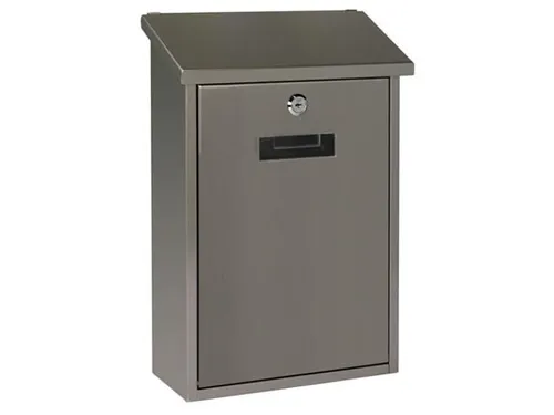 BRIEFKASTEN - BERLIN - EDELSTAHL BG52000 - Briefkasten aus Edelstahl, wetterfest und langlebig, ideal für den modernen Eingangsbereich.