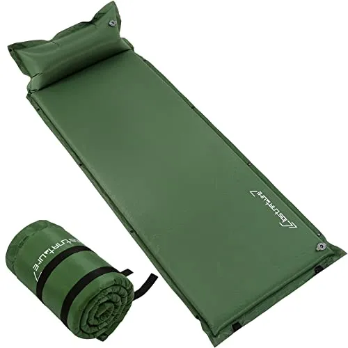 Clostnature Camping Selbstaufblasende Isomatte – 3,8 cm Dick - Selbstaufblasende Schlafmatte für Camping, bietet perfekten Komfort dank Memory Foam und hervorragender Isolierung für kalte Nächte. Kompakt und leicht, ideal für Outdoor-Abenteuer.