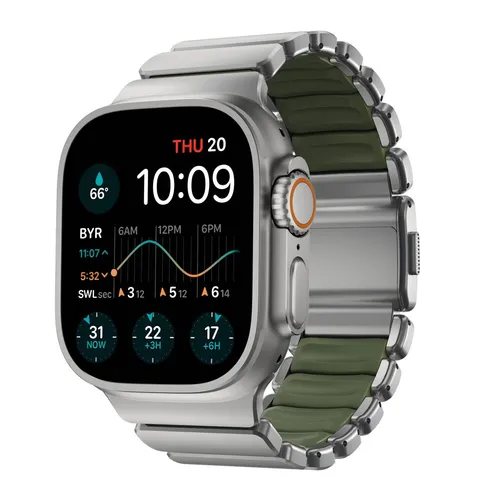 NOMAD Stratos Band I für Apple Watch 42/44/45/46/49mm – Hybrid-Design