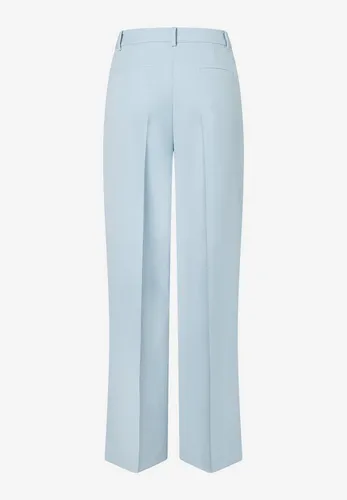 MORE&MORE Hemdbluse Wide Leg Crepe Pants soft cloudblue - Elegante Anzughose von MORE & MORE mit weitem Bein und Bügelfalte. Das fließende Material sorgt für hohen Tragekomfort. Vielseitig kombinierbar für stilvolle Looks im Office oder in der Freizeit.