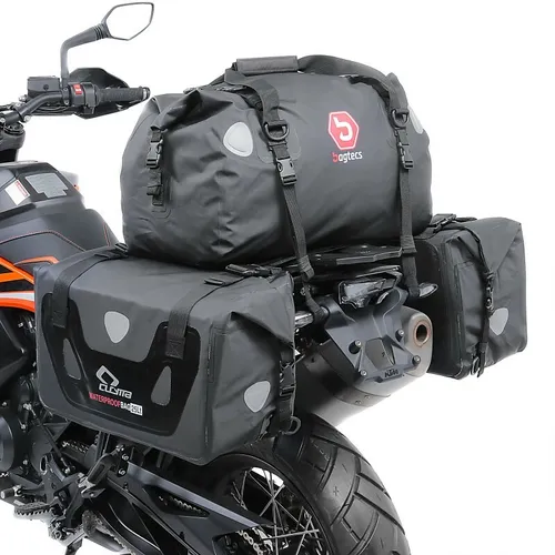 Bagtecs Reisetasche Satteltaschen Set für KTM 390 Duke / Adventure RX40 Hecktasche - Motorradkoffer Set aus strapazierfähigem Material, ideal für längere Touren und bietet ausreichend Stauraum für Ihr Gepäck.