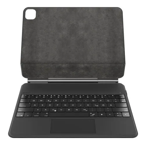 Belkin Pro Bluetooth-Tastatur mit Hülle - Hinterleuchtet, Auto-Wake-Funktion und ergonomisches Trackpad für iPad Air M2 13