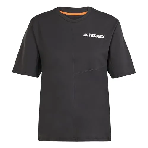 adidas Terrex MT Laufshirt Damen - Schwarz, Größe XL - Laufbekleidung für anspruchsvolle Trails, leicht und robust mit AEROREADY-Technologie für optimalen Feuchtigkeitstransport und Bewegungsfreiheit.